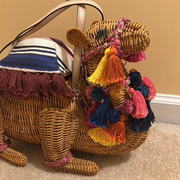 Kate Spade wicker camel bag - Picture 5 of 14